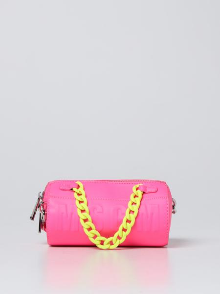 MSGM KIDS: crossbody bag in synthetic leather - Fuchsia | Msgm Kids ...