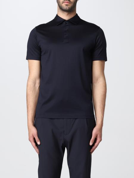 Giorgio Armani: Giorgio Armani silk blend polo t-shirt