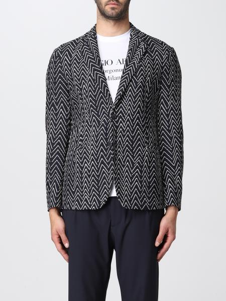 Giorgio Armani: Giorgio Armani chevron patterned blazer
