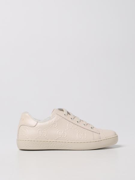 Gucci leather sneakers with GG logo