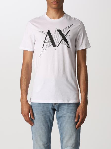 Armani Exchange Outlet: T-shirt with Ax logo - White | Armani Exchange  t-shirt 3LZTFDZJ8EZ online on 