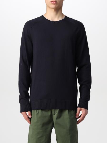 BOGGI MILANO: sweater in cotton, silk and cashmere - Navy | Boggi ...