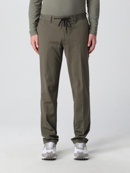 BOGGI MILANO: pants in BTech stretch nylon - Green | Boggi Milano pants ...