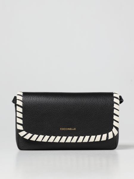 COCCINELLE: Lv3 mini bag in grained leather - Black  Coccinelle mini bag  E5LV3520108 online at