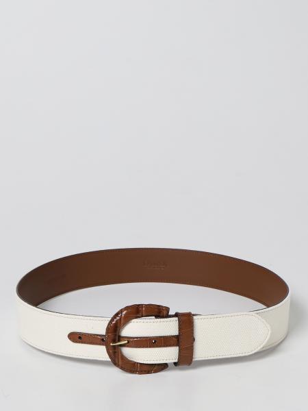 Lauren Ralph Lauren belt in leather and fabric