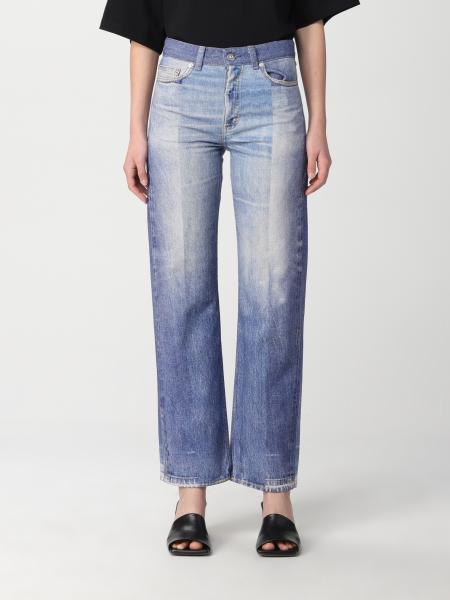 OUR LEGACY: cropped jeans in washed denim - Blue | Our Legacy jeans ...