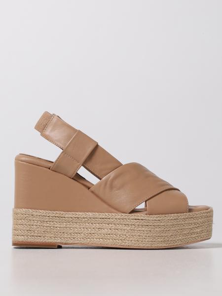 Livy Paloma Barcelò wedge sandals in raffia and leather