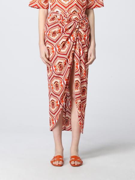 Etro geometric print viscose skirt
