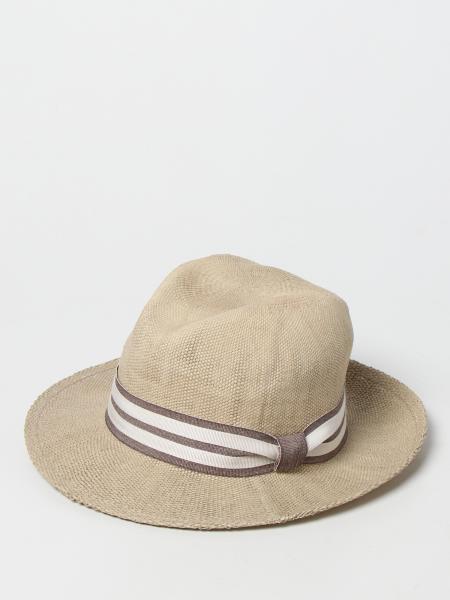 Eleventy straw hat with ribbon