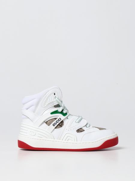 Sneakers Gucci in pelle sintetica e tela monogram
