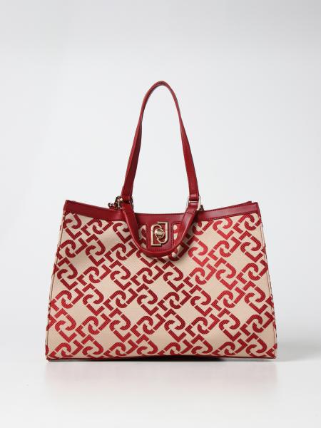 Liu Jo: Liu Jo tote bag in monogram fabric and synthetic leather