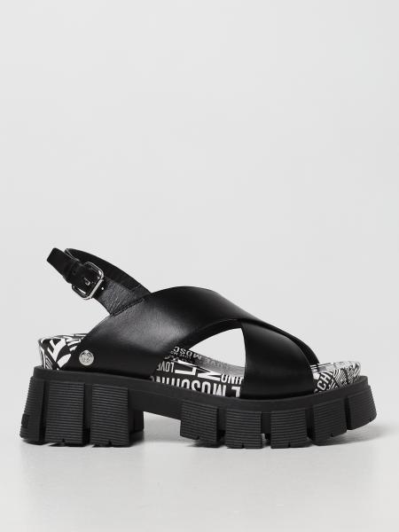 Love Moschino leather sandal