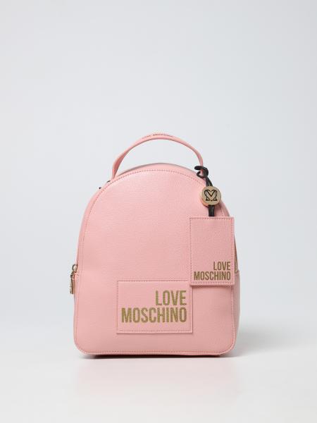 Love Moschino Zaino In Pelle Sintetica Rosa Zaino Love Moschino