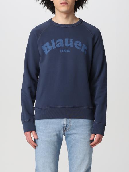 Blauer uomo: Felpa basic Blauer con logo stampato