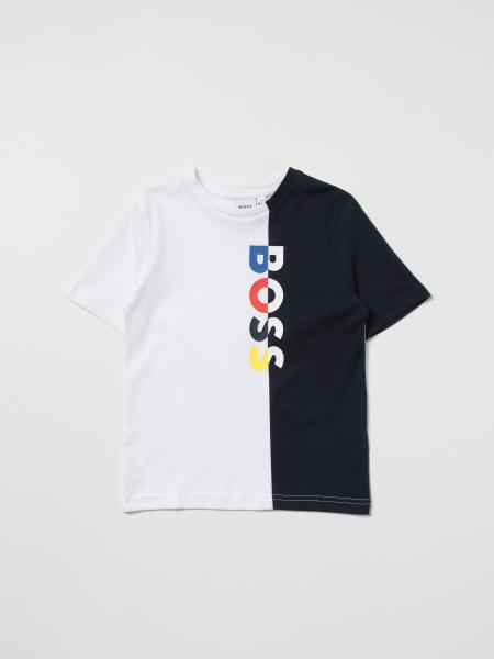 T-shirt bicolor Hugo Boss con logo