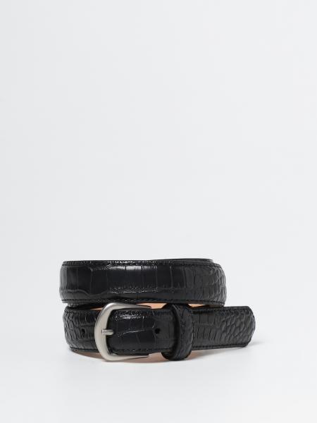 Dsquared2 Junior leather belt with crocodile print
