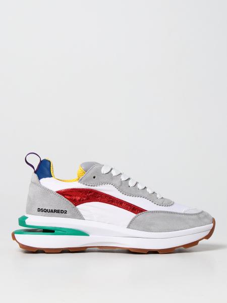 Dsquared2 men's shoes: Slash Dsquared2 sneakers in fabric and suede