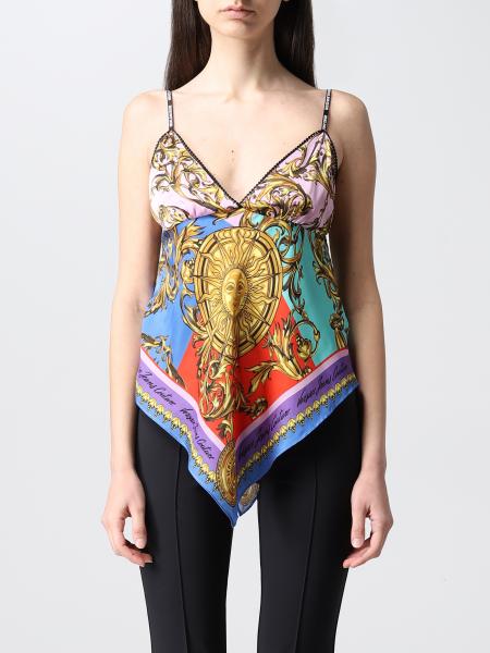 Top Versace Jeans Couture con stampa Sun Garland