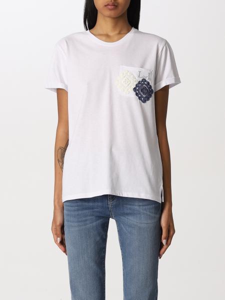 Liu Jo: Liu Jom cotton T-shirt with patch pocket
