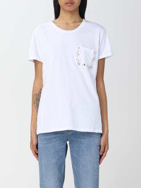 Liu Jo: Liu Jom cotton T-shirt with patch pocket
