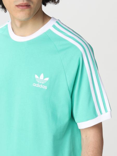 ADIDAS ORIGINALS: T-shirt with logo - Green | Adidas Originals t-shirt ...