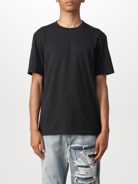 MAISON MARGIELA: basic t-shirt - Black - Giglio.com