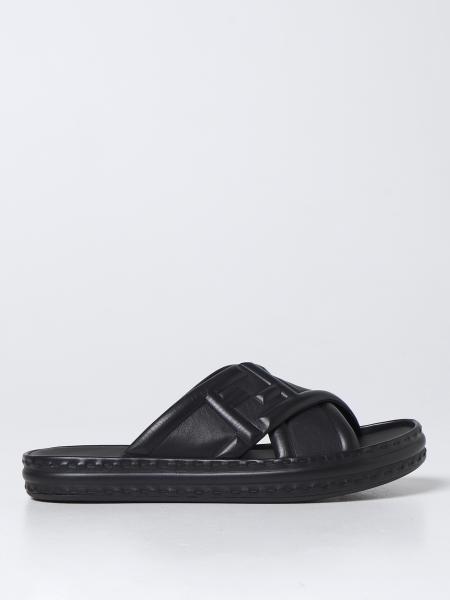 FENDI: sandals for man - Black | Fendi sandals 7X1501AHI3 online at ...