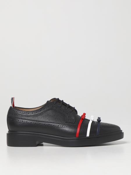 Thom Browne: Thom Browne lace-up shoes in textured leather