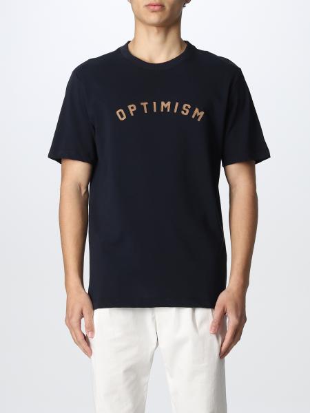 Eleventy: Eleventy T-shirt with optimism lettering