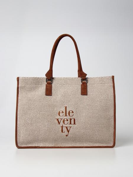 Eleventy tote bag in cotton blend