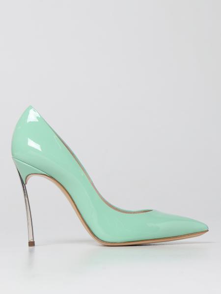 Casadei patent leather pumps with Blade heel