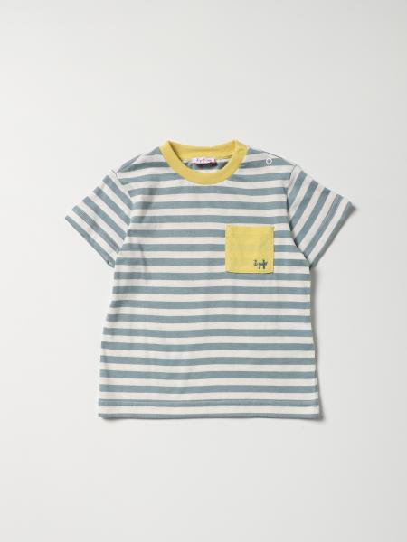 Il Gufo: Il Gufo striped T-shirt with patch pocket