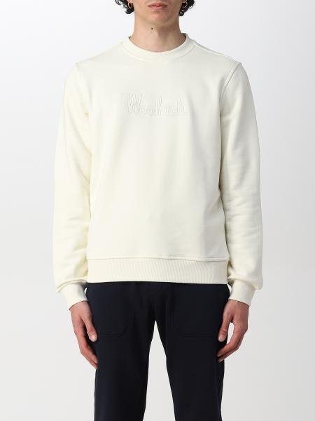 Woolrich men's clothing: Woolrich cotton blend sweatshirt with logo