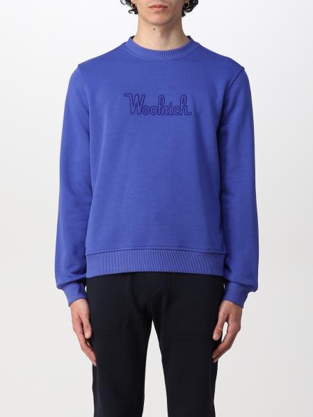 Woolrich men's clothing: Woolrich cotton blend sweatshirt with logo
