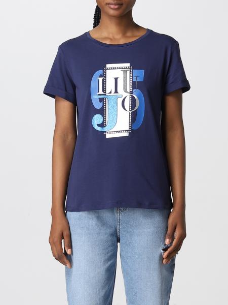LIU JO: t-shirt for woman - Blue | Liu Jo t-shirt TA2090JS003 online on ...