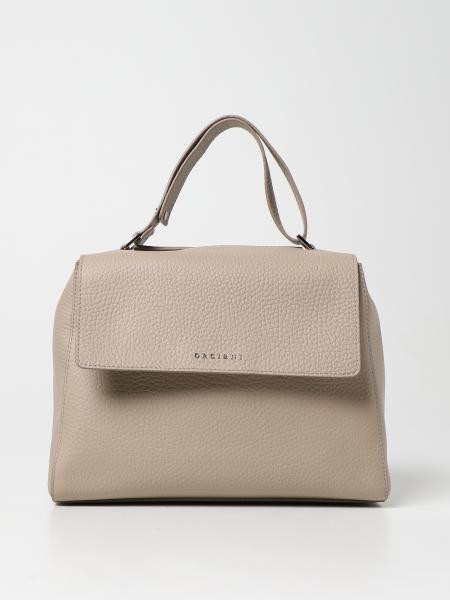Orciani women: Orciani shoulder bag in textured leather