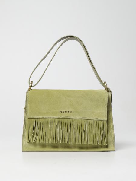 Orciani women: Pillow Naif Fringe Orciani bag in suede