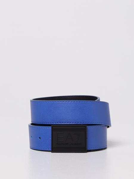 Ea7 belt in synthetic leather