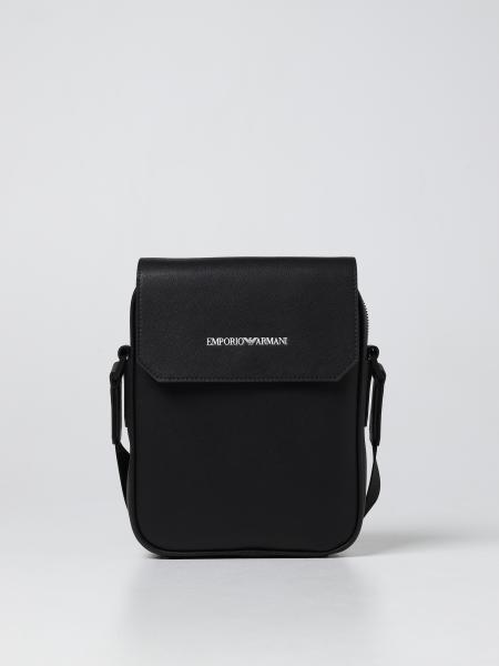 Emporio Armani Messenger bag in regenerated leather