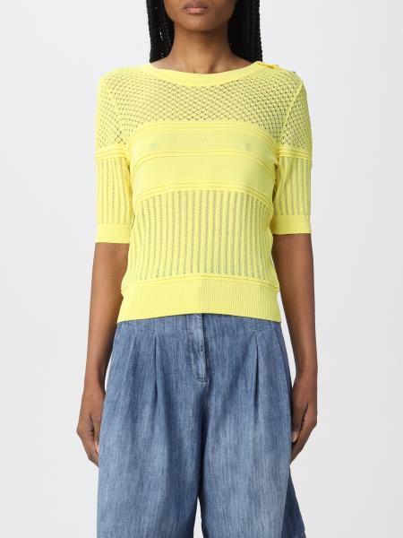 LIU JO: sweater for woman - Yellow | Liu Jo sweater WA2369MA54I online