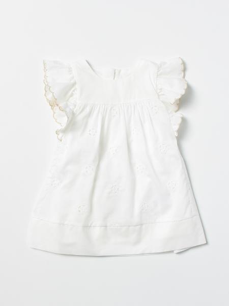 CHLOÉ: kids dress - White | Chloé romper C02323 online on GIGLIO.COM