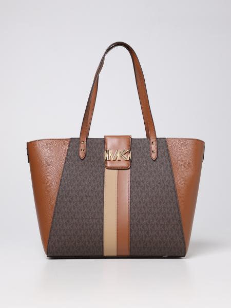 Buy the Michael Kors Brown Canvas Tote Purse