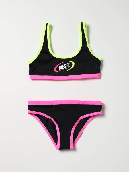 Bridge pier Ramkoers Autonomie DIESEL: swimsuit for girls - Black | Diesel swimsuit J00666KYAG8 online on  GIGLIO.COM