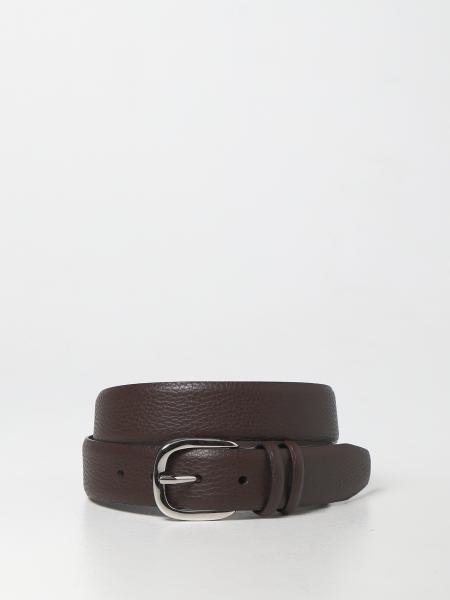 Orciani men: Orciani belt in hammered leather