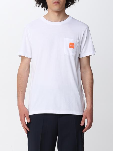 T-shirt Sun 68 in cotone con patch logo
