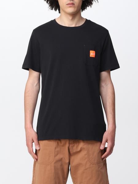T-shirt Sun 68 in cotone con patch logo