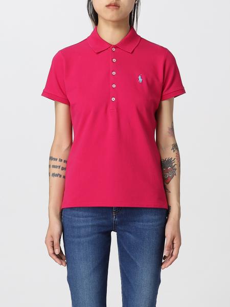 POLO RALPH LAUREN: polo shirt for woman - Pink | Polo Ralph Lauren polo ...
