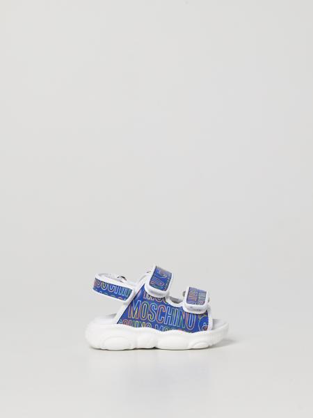 Moschino 67358 sandalo baby logo Rosa - Scarpe Sandali Bambino 156,00 €