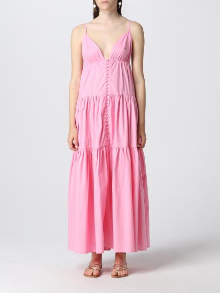 WEILI ZHENG: dress for woman - Pink | Weili Zheng dress SWZDL200 online ...