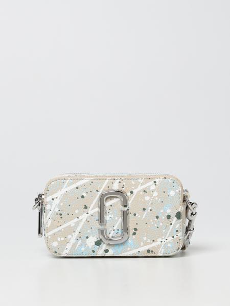 MARC JACOBS: The Splatter Snapshot grained leather bag - Brown | Marc ...